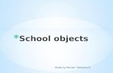 School objects by Mariam Tabliashvili