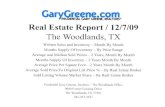 Real Estate Market Report for The Woodlands TX / November-December 2009