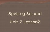 Spelling second unit 7 l2
