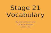 Stage 21 Vocabulary Final With Latin And English Voice Noderivatives