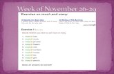 Week Of November 26 29
