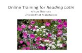 Online training for reading Latin