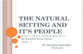 The natural setting and it's people - Social Studies