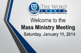 Mass ministry meeting (1-11-14)