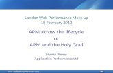 APM across the lifecycle or APM and the Holy Grail