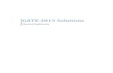 Gate 2013 Solutions