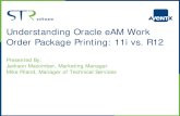 Understanding eAM Work Order Printing in EBS 11i vs R12