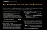 Top 8 linked in tips and tricks for recruiters