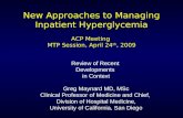 New Approaches to Managing Inpatient Hyperglycemia Slide ...