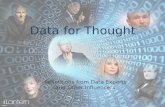 Data for Thought - Reflections From Data Experts and Other Influencers