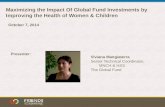 Maximizing the Impact Of Global Fund Investments by Improving the Health of Women & Children