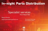 In night parts distribution for field service engineers in the uk