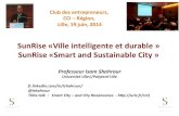 Presentation of the SunRise Demonstrator "Smart and Sustainable City" - Club des entrepreneurs, Lille, June 2014
