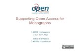 Supporting Open Access for Monographs