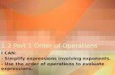 Algebra Foundations Series- 1.2 Order of Operations