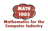 Math1003 welcome-13 w