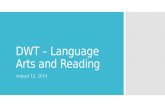 Dwt language arts and reading