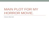 Main plot for my horror movie.