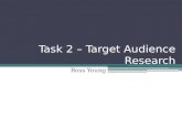 Task 2 – target audience research