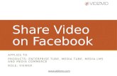 Share Video on facebook