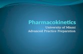 Advanced practice preparation pharmacokinetics