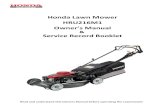 Honda Lawn Mower HRU216M1 Owner's Manual