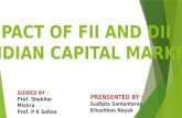impact of fii and dii in indian capital market