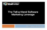 The Tell A Friend Software Marketing Leverage
