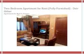 Two-Bedroom Apartment for Rent (Fully Furnished) - Deir Ghbar