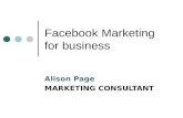 Facebook Marketing For Business 120213