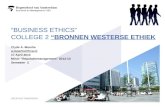 Business Ethics Lecture 2 (Dutch)