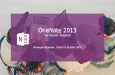 OneNote 2013 - Top features deepdive