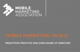 2013 mobile marketing  predictions by the mma emea