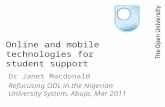 Online And Mobile Technologies For Student Support