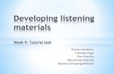 DEVELOPING LISTENING MATERIAL