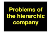 Problems of the hierarchic company