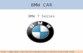 Details of repair and services of Bmw 7 series car.