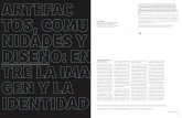Artefactos, comunidades y diseño: entre la imagen y la identidad. Revista Diseña Universidad Católica de Chile 2013