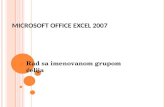 R2 MS Excel - Rad sa imenovanim grupama ćelija u Excel-u - Nikola Lazić