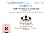 Assignment 11 journal analysis