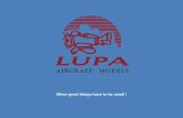 2013 Lupa aircraft models presentation
