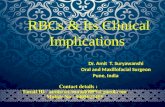 Rbcs & its clinical implications. Dr. Amit Suryawanshi .Oral & Maxillofacial Surgeon, Pune , India