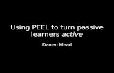 Using peel to turn passive learners active