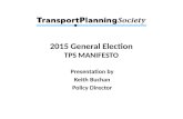 Transport Planning Society Manifesto General Election 2015
