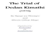 The trial of dedan kimathi