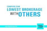Compare our lowest brokerage plan with others