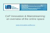 CoP Innovation Mainstreaming: Site overview