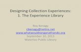 Designing Collection Experiences: The Experience Library