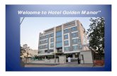 Welcome'' to hotel golden Manor Jaipur