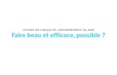 Ecommerce Paris 2013 - " Univers de marque Vs. Standardisation du web " - Jérôme Wehrle